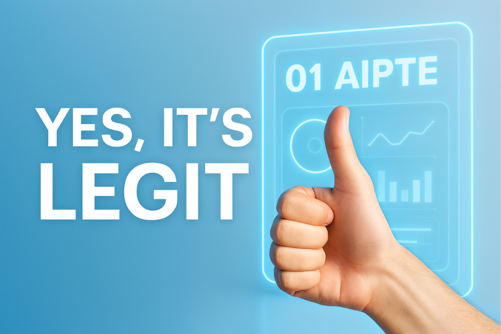 Is 01 AIPTE Legit? My Honest Experience